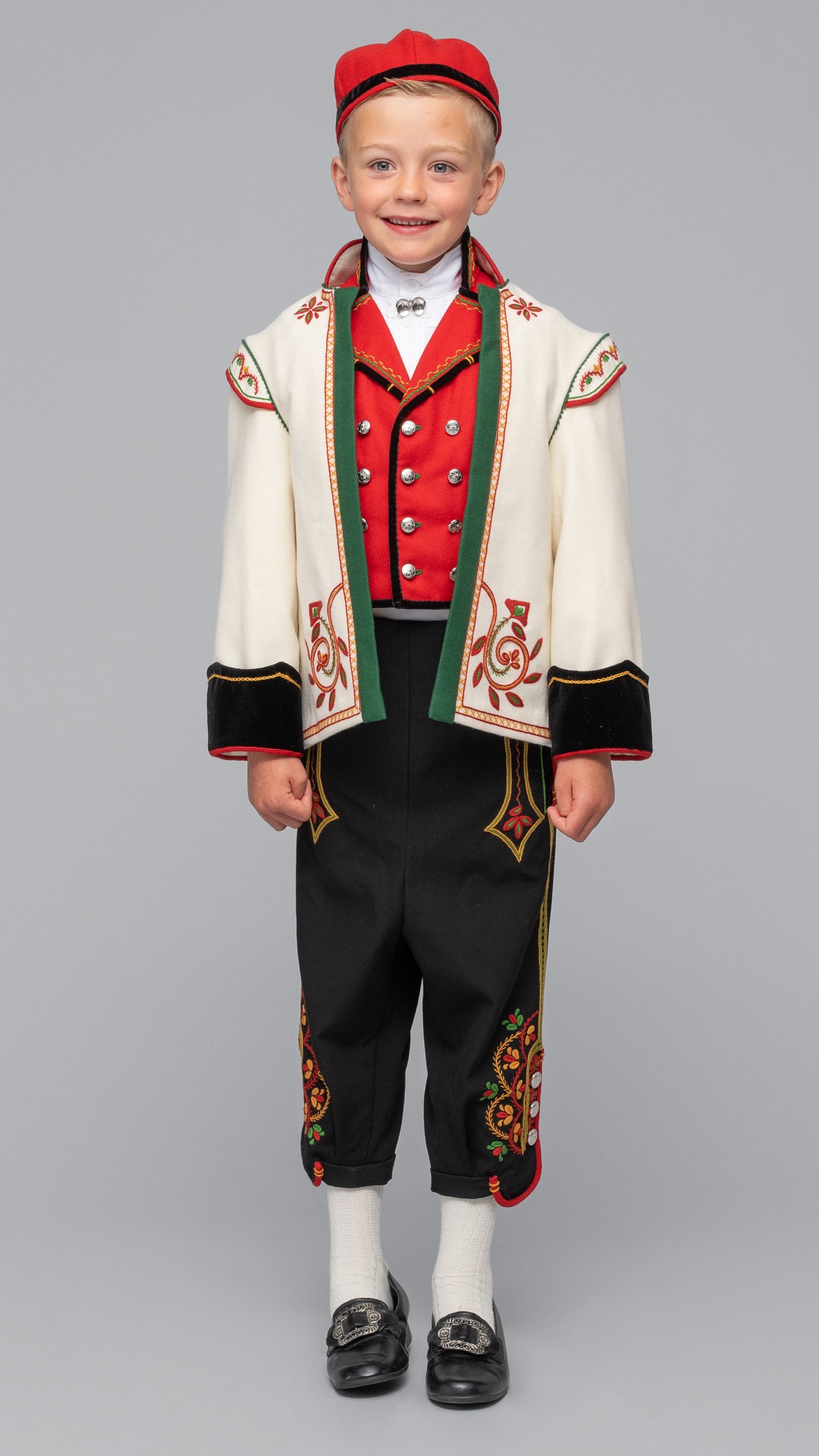 Bilde av Gutebunad, Kvit trøye