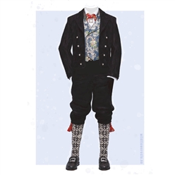 Bilde av Kort med motiv Åmli herrebunad