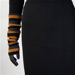 Bilde av Pulsvanter sort/grå/oker