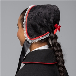 Bilde av Materialpakke lue Vestfold Husflidslags 56 mod sort