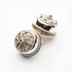 Bilde av HALSKNAPP, OKSIDERT