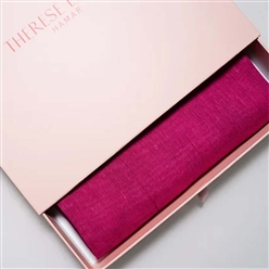 Bilde av Skjerf Magenta i lin/modal/silke