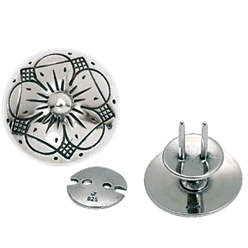 Bilde av Knapp til kniv 19 mm, oksidert