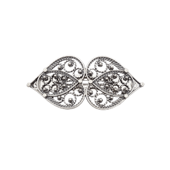 Bilde av Hårspenne hjartefiligran, lita, oksidert