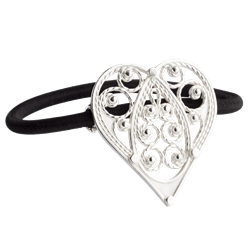 Bilde av Hårstrikk - Hjartefiligran, kvit