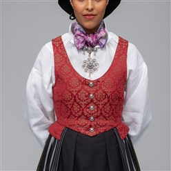 Bilde av VEST MØNSTER TIL TROMSBUNADEN FOR KVINNER