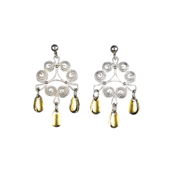 Bilde av Øyrepynt Nordland, kvit/forgylt