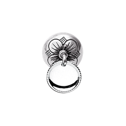 Bilde av Halsknapp enkel, oksidert