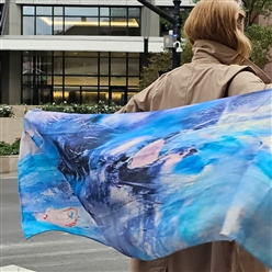 Bilde av Skjerf Blurred lines light blue