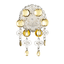 Bilde av Sølje, kvit/forgylt