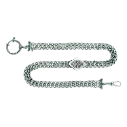 Bilde av Klokkekjede 37 cm 3 rader med kjede+lås, oksidert