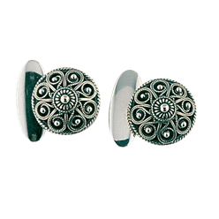 Bilde av Mansjettknappar filigran, oksidert