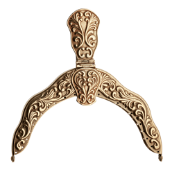 Bilde av Veskelås forsølva, gamalforgylt