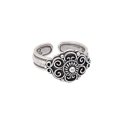 Bilde av Bunadsring med krus, oksidert