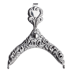 Bilde av Veskelås Telemark gjennombrutt forsølva, oksidert