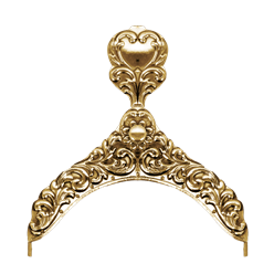 Bilde av Veskelås Telemark gjennombrutt, gamalforgylt