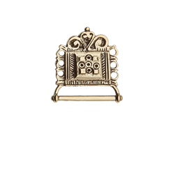 Bilde av Veskestøl med lang hempe, gamalforgylt