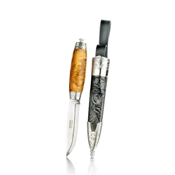 Bilde av Bunadskniv med handskåren slire, Haugrud 72A