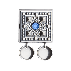 Bilde av Beltestøl med blå stein, oksidert