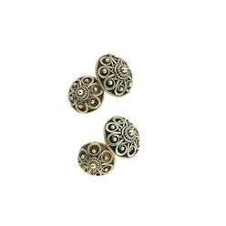 Bilde av Mansjettknappar Telemark dobbel filigran, gamalforgylt