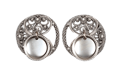 Bilde av Maljer Telemark små filigran med lauv, oksidert