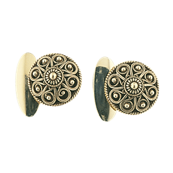 Bilde av Mansjettknappar Telemark filigran, gamalforgylt