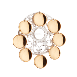 Bilde av Sølje Agder, med store lauv, kvit/forgylt