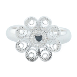 Bilde av Ring til bunad m/8 blads rose 9601