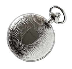 Bilde av Lommeur herre stål, synleg urverk, opptrekk