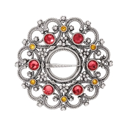 Bilde av Rosesølje oksidert, med store og små krystaller