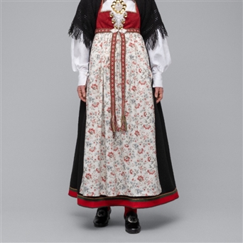 Bilde av Materialpakke forkle i trykt bomull