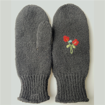 Bilde av STRIKKEPAKKE BRODERTE VOTTER 3