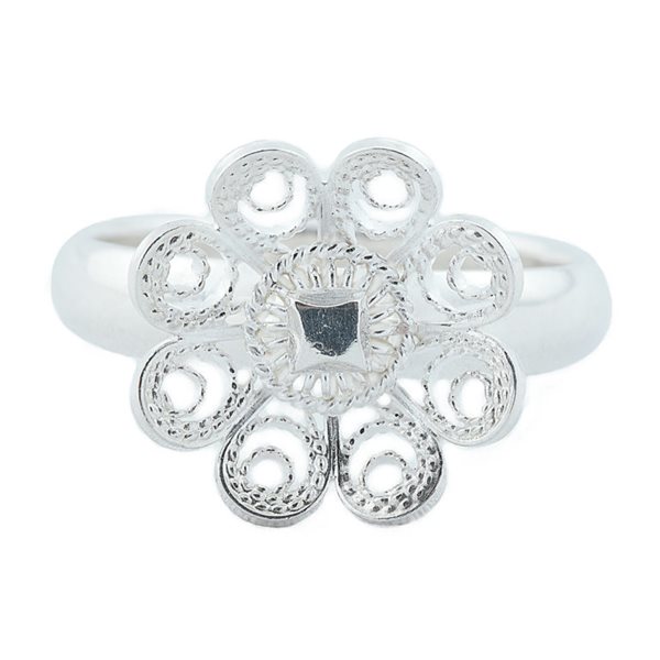 Ring til bunad m/8 blads rose 9601