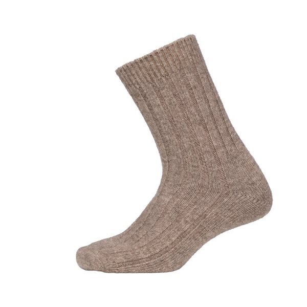 Oims Merino Wool Sock - Natural Brown