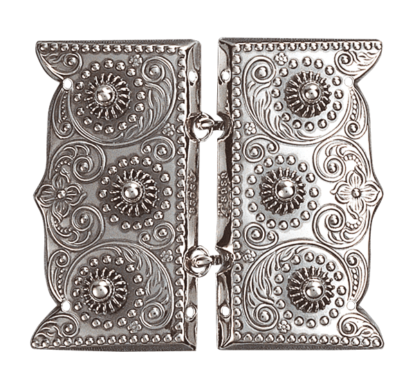  Beltespenne med kruser og syhol, oksidert