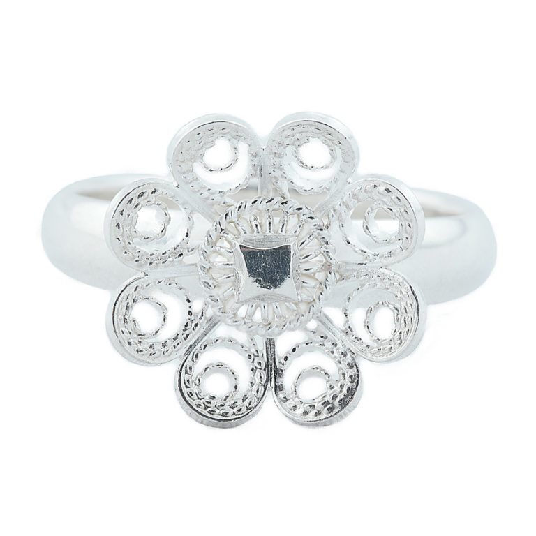 Ring til bunad m/8 blads rose 9601