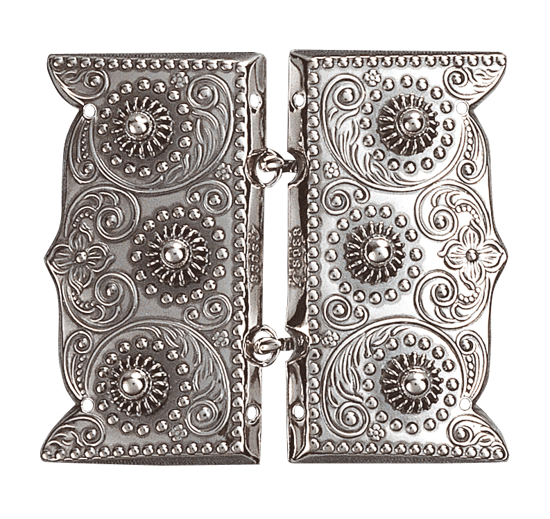  Beltespenne med kruser og syhol, oksidert