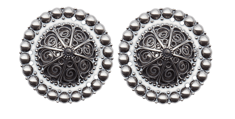 Borer 40 mm med kruser, oksidert